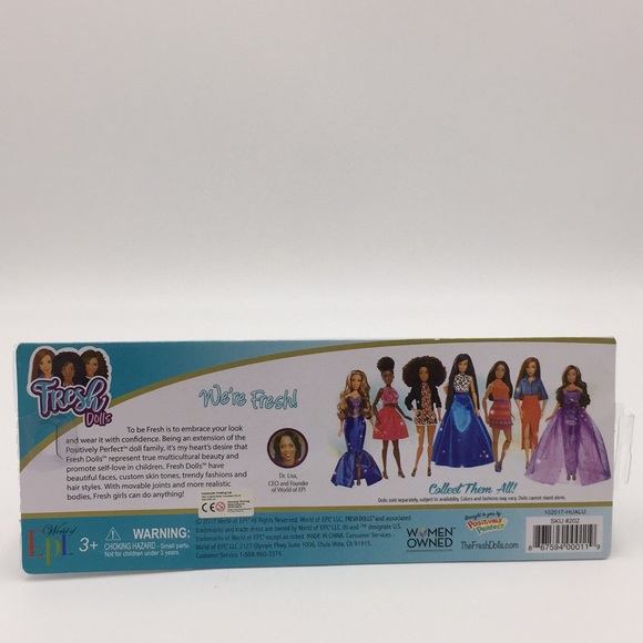 Fresh Dolls Tamra African American Black Posable Bendable Doll - Picture 8 of 11